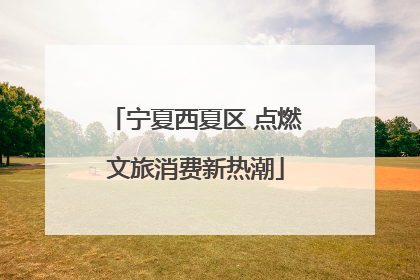 宁夏西夏区 点燃文旅消费新热潮
