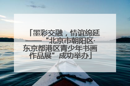 墨彩交融，情谊绵延——“北京市朝阳区·东京都港区青少年书画作品展”成功举办
