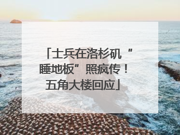 士兵在洛杉矶“睡地板”照疯传！五角大楼回应