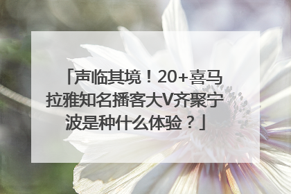 声临其境！20+喜马拉雅知名播客大V齐聚宁波是种什么体验？