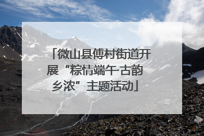 微山县傅村街道开展“粽情端午·古韵乡浓”主题活动