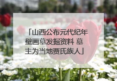 山西公布元代纪年壁画墓发掘资料 墓主为当地贾氏族人
