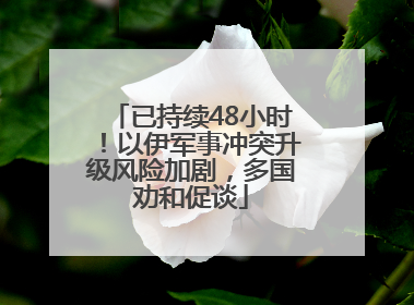 已持续48小时！以伊军事冲突升级风险加剧，多国劝和促谈