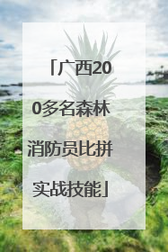 广西200多名森林消防员比拼实战技能