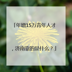 年增15万青年人才，济南靠的是什么？