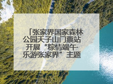 张家界国家森林公园天子山门票站开展“粽情端午·乐游张家界”主题宠客活动