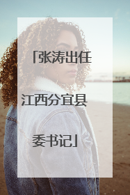 张涛出任江西分宜县委书记