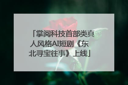 掌阅科技首部类真人风格AI短剧《东北寻宝往事》上线