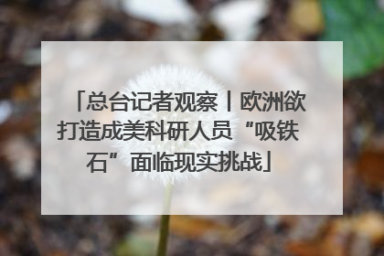 总台记者观察丨欧洲欲打造成美科研人员“吸铁石”面临现实挑战