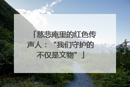 慈悲庵里的红色传声人：“我们守护的不仅是文物”