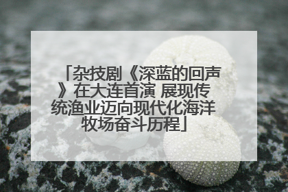 杂技剧《深蓝的回声》在大连首演 展现传统渔业迈向现代化海洋牧场奋斗历程