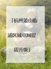 杭州萧山临浦区域电网提质升级