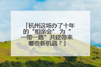 杭州这场办了十年的“相亲会” 为“一带一路”共建带来哪些新机遇？