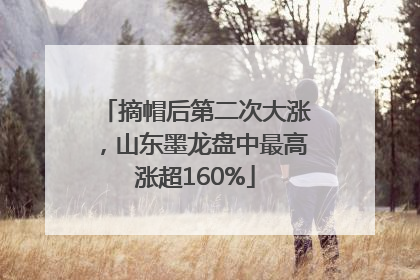 摘帽后第二次大涨，山东墨龙盘中最高涨超160%