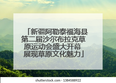 新疆阿勒泰福海县第二届沙尔布拉克草原运动会盛大开幕 展现草原文化魅力