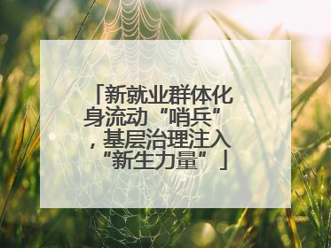 新就业群体化身流动“哨兵”，基层治理注入“新生力量”