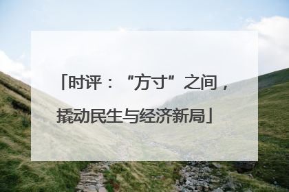 时评：“方寸”之间，撬动民生与经济新局