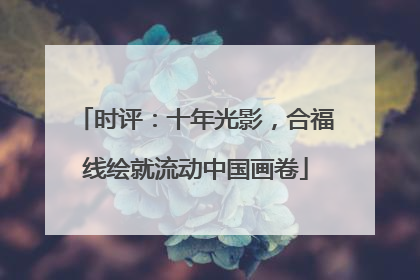 时评：十年光影，合福线绘就流动中国画卷