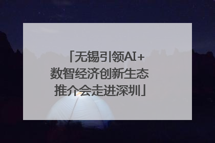 无锡引领AI+数智经济创新生态推介会走进深圳