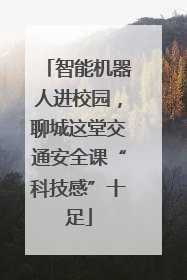 智能机器人进校园，聊城这堂交通安全课“科技感”十足