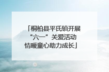 桐柏县平氏镇开展“六一”关爱活动 情暖童心助力成长