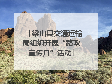 梁山县交通运输局组织开展“路政宣传月”活动