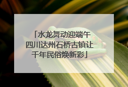 水龙舞动迎端午 四川达州石桥古镇让千年民俗焕新彩