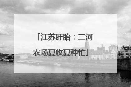 江苏盱眙：三河农场夏收夏种忙