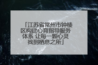 江苏省常州市钟楼区构建心育指导服务体系 让每一颗心灵找到栖息之所