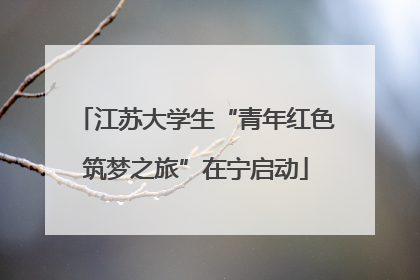 江苏大学生“青年红色筑梦之旅”在宁启动