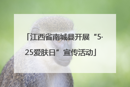 江西省南城县开展“5·25爱肤日”宣传活动