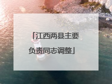 江西两县主要负责同志调整