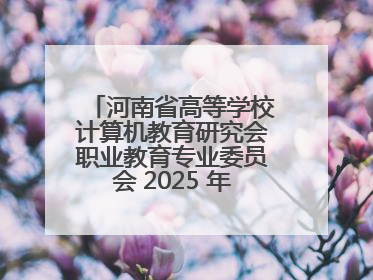河南省高等学校计算机教育研究会职业教育专业委员会 2025 年会在三门峡召开