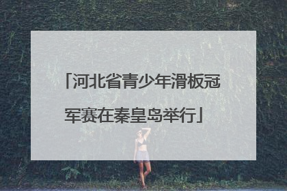 河北省青少年滑板冠军赛在秦皇岛举行