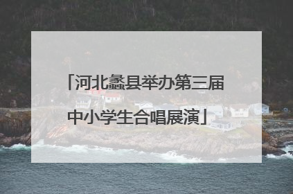河北蠡县举办第三届中小学生合唱展演