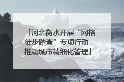 河北衡水开展“网格徒步踏查”专项行动 推动城市精细化管理