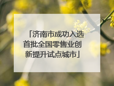 济南市成功入选首批全国零售业创新提升试点城市