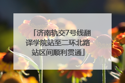 济南轨交7号线翻译学院站至二环北路站区间顺利贯通