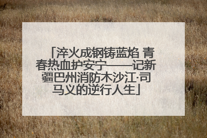 淬火成钢铸蓝焰 青春热血护安宁——记新疆巴州消防木沙江·司马义的逆行人生