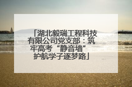 湖北毅瑞工程科技有限公司党支部：筑牢高考“静音墙” 护航学子逐梦路