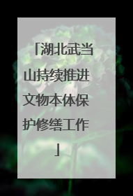 湖北武当山持续推进文物本体保护修缮工作