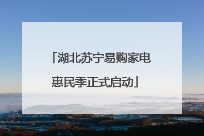 湖北苏宁易购家电惠民季正式启动