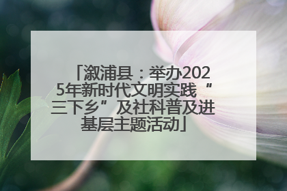 溆浦县：举办2025年新时代文明实践“三下乡”及社科普及进基层主题活动
