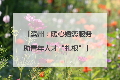 滨州：暖心婚恋服务助青年人才“扎根”