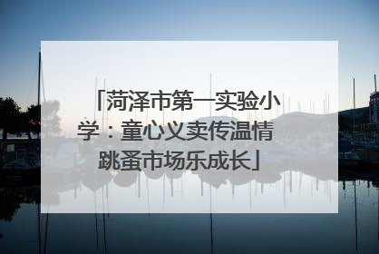 菏泽市第一实验小学：童心义卖传温情 跳蚤市场乐成长