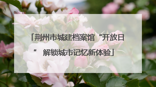 荆州市城建档案馆“开放日” 解锁城市记忆新体验