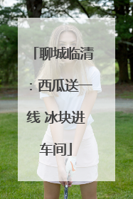聊城临清：西瓜送一线 冰块进车间