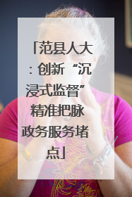 范县人大：创新“沉浸式监督” 精准把脉政务服务堵点