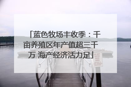 蓝色牧场丰收季：千亩养殖区年产值超三千万 海产经济活力足