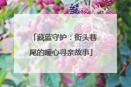 藏蓝守护：街头巷尾的暖心寻亲故事